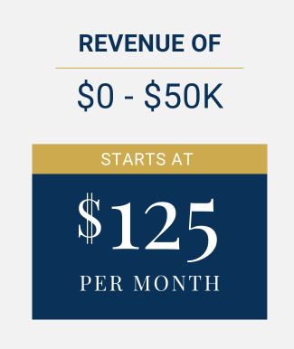 S-Corp Bookkeeping pricing 0-50k